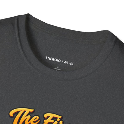 Graphic fitness T-shirt featuring the "The First Ten Minutes Are an Invitation" design.