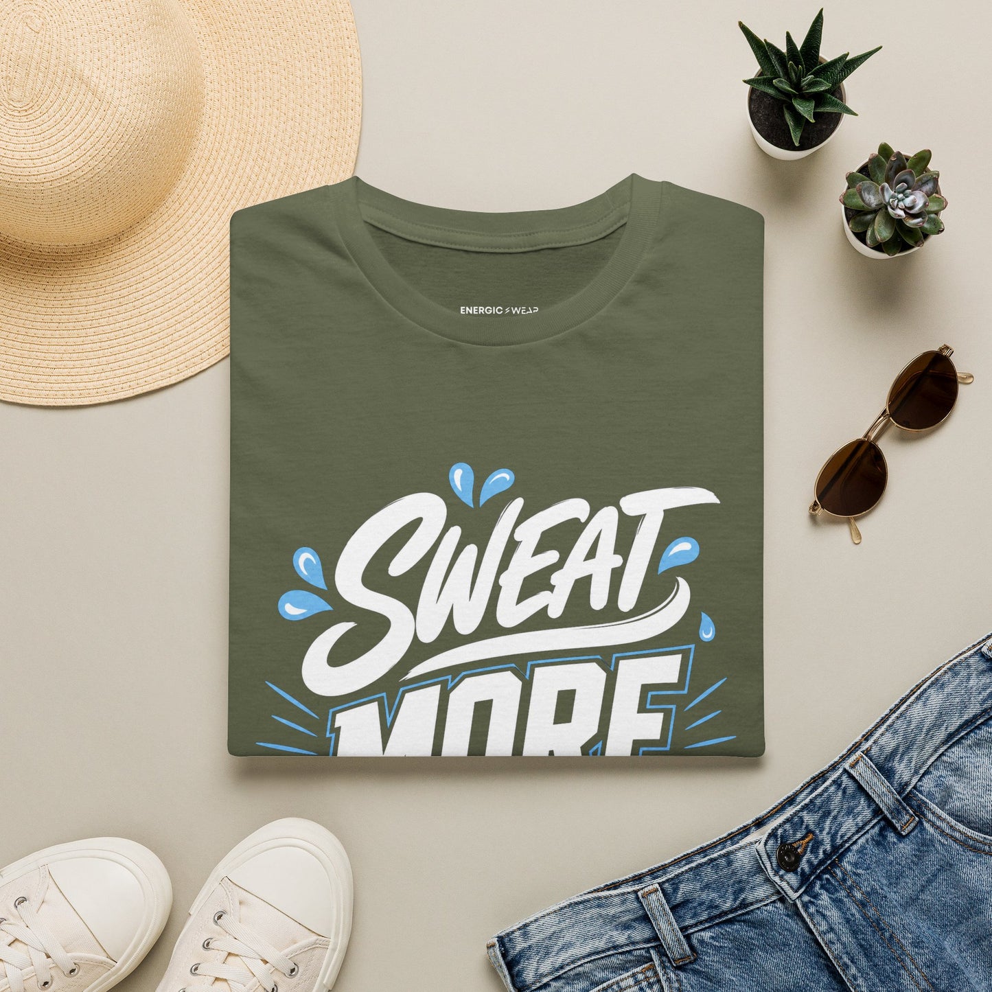 Sweat More, Stress Less T-Shirt