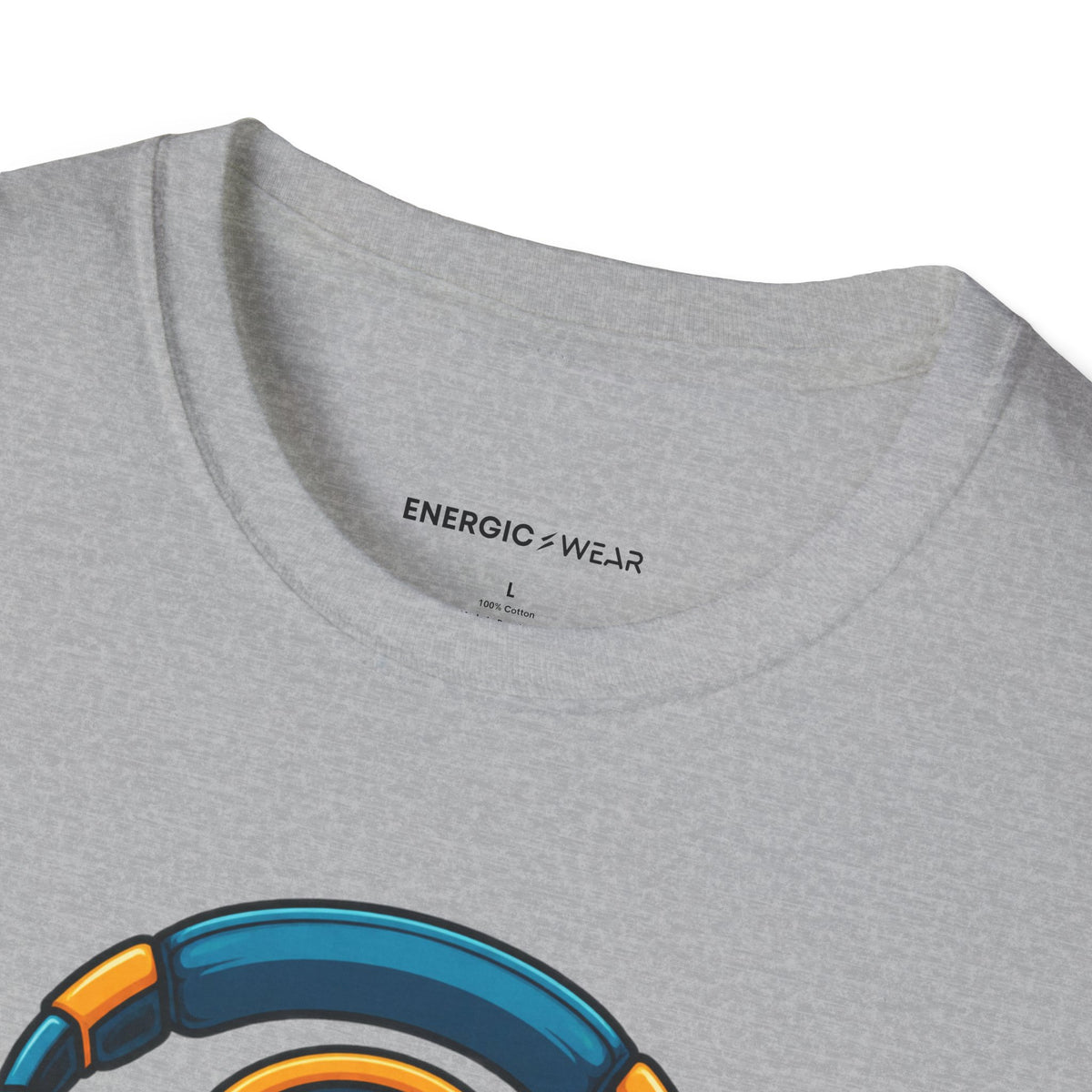 Graphic fitness T-shirt featuring the "I Came With a Playlist and Questions" design.