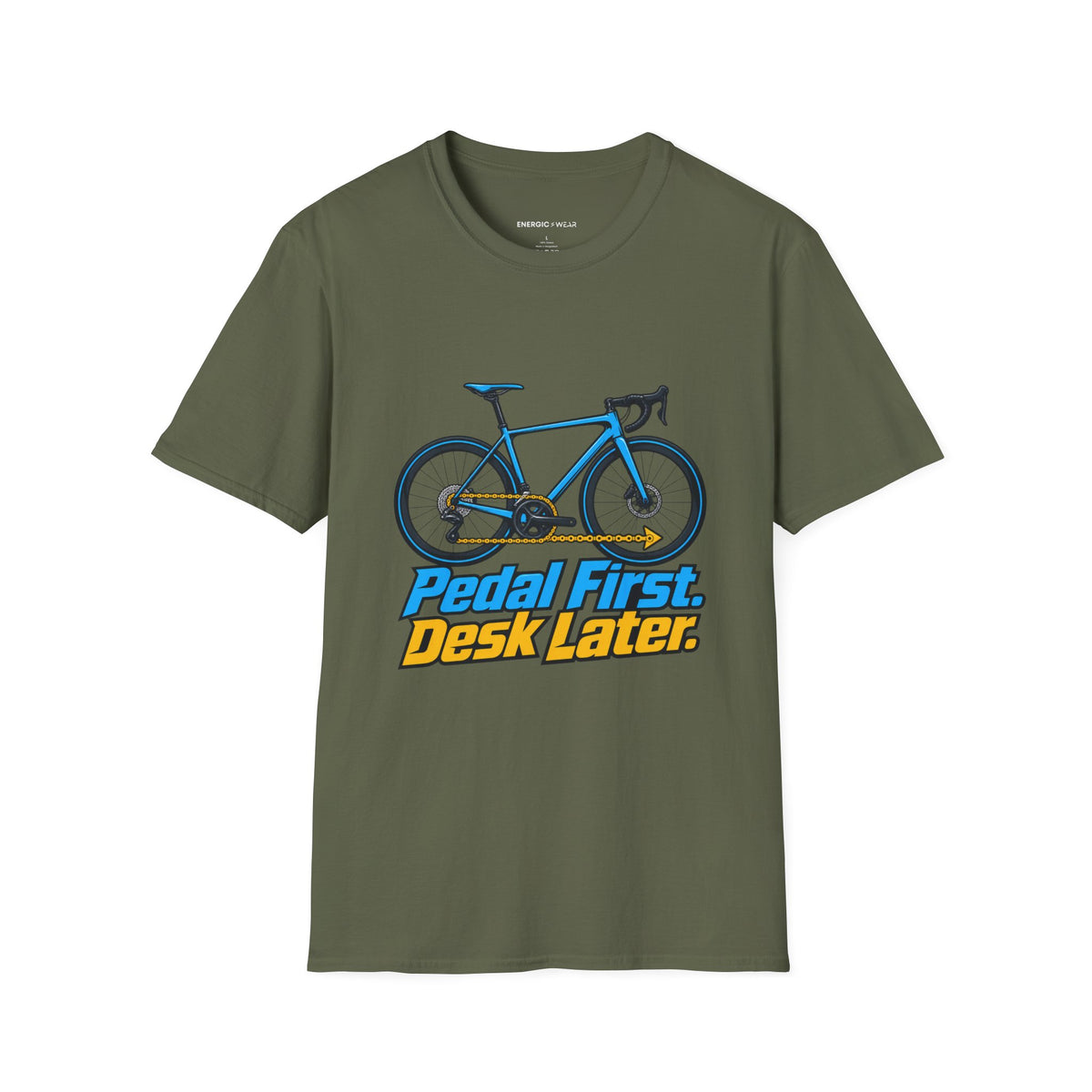 Pedal First Desk Later T-Shirt
