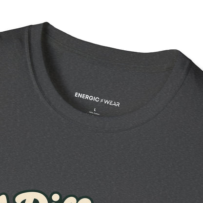 Graphic fitness T-shirt featuring the "A Different Route Can Refresh a Routine" design.