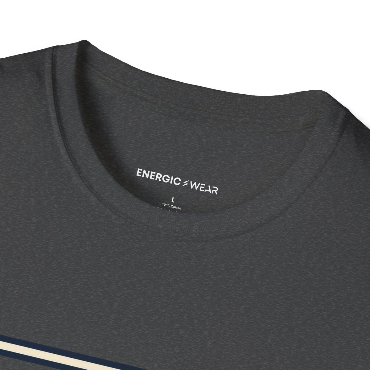 Graphic fitness T-shirt featuring the "Stretch Into the Space You Have" design.