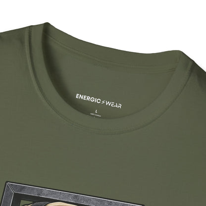 Graphic fitness T-shirt featuring the "My Sandbag Rearranges the Rules of Heavy" design.