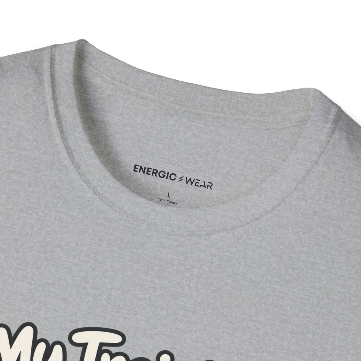 Graphic fitness T-shirt featuring the "My Training Buddy Stole the Last Strawberry" design.