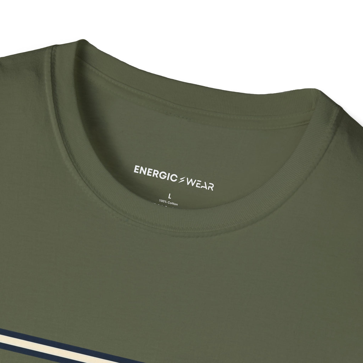 Graphic fitness T-shirt featuring the "Stretch Into the Space You Have" design.