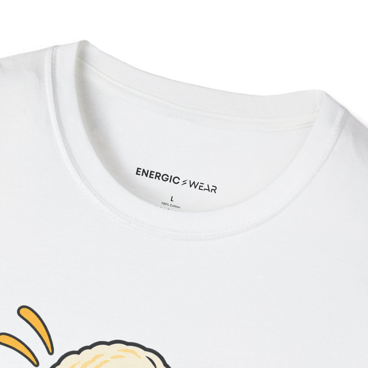 Graphic fitness T-shirt featuring the "The Last Scoop Deserves a Drumroll" design.