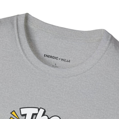 Graphic fitness T-shirt featuring the "The Resistance Band Started It" design.