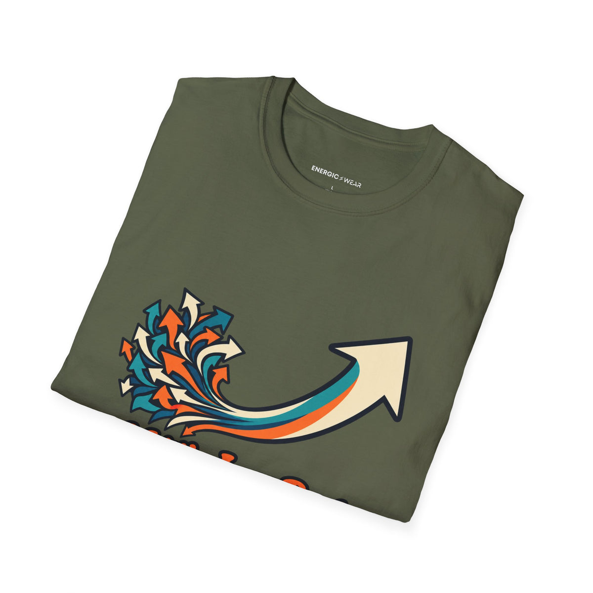 Graphic fitness T-shirt featuring the "A Little Less Rush a Little More Range" design.