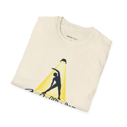 Graphic fitness T-shirt featuring the "I'm Auditioning for the Cooldown" design.