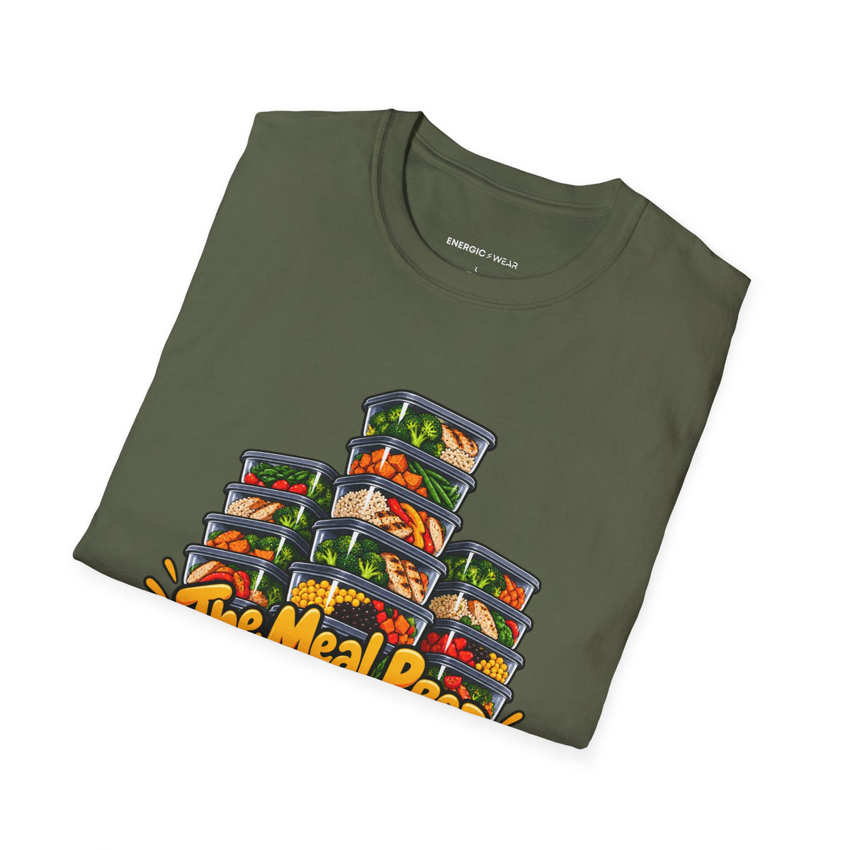 Graphic fitness T-shirt featuring the "The Meal Prep Containers Are Multiplying" design.