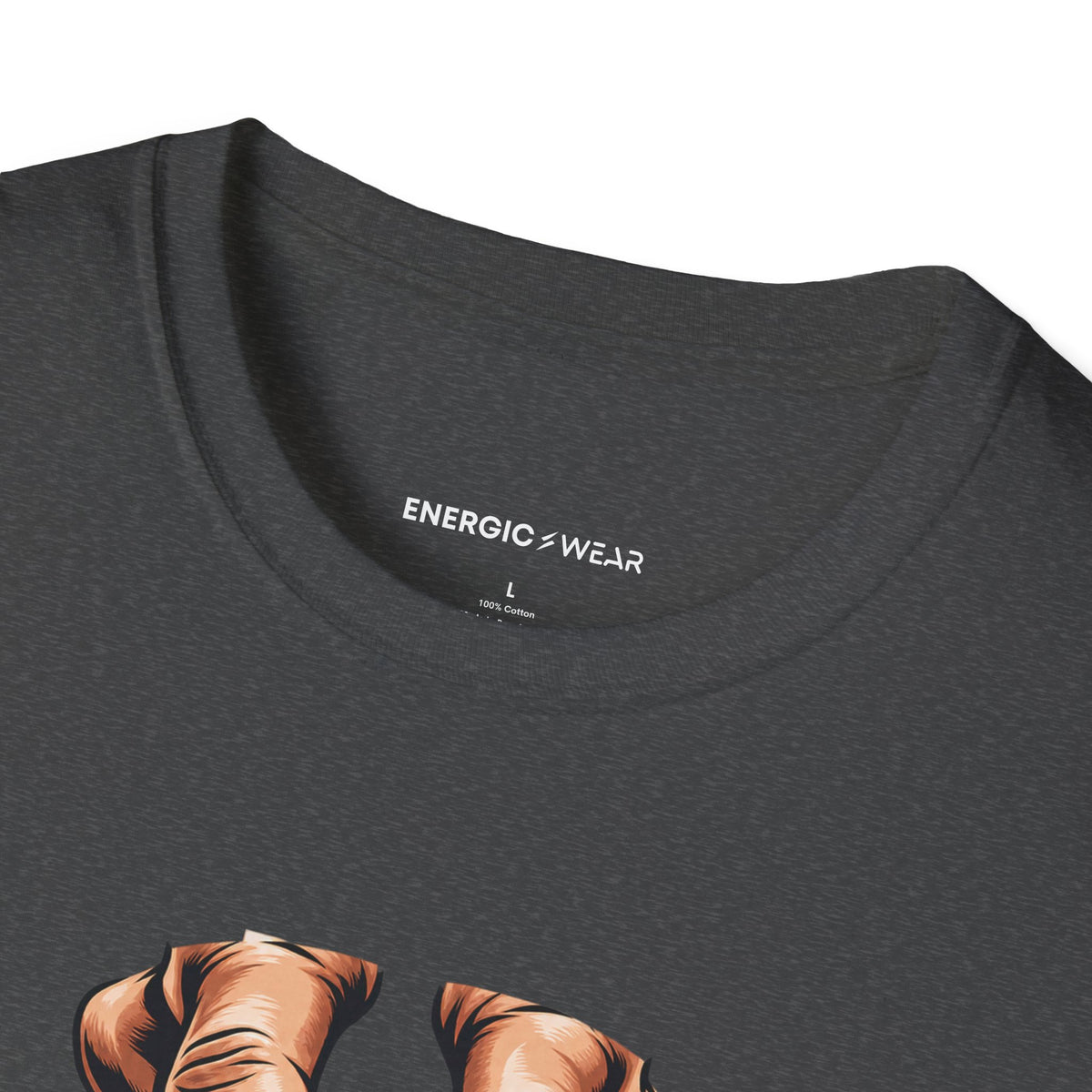 Graphic fitness T-shirt featuring the "Plate Pinch, Patient Hands" design.