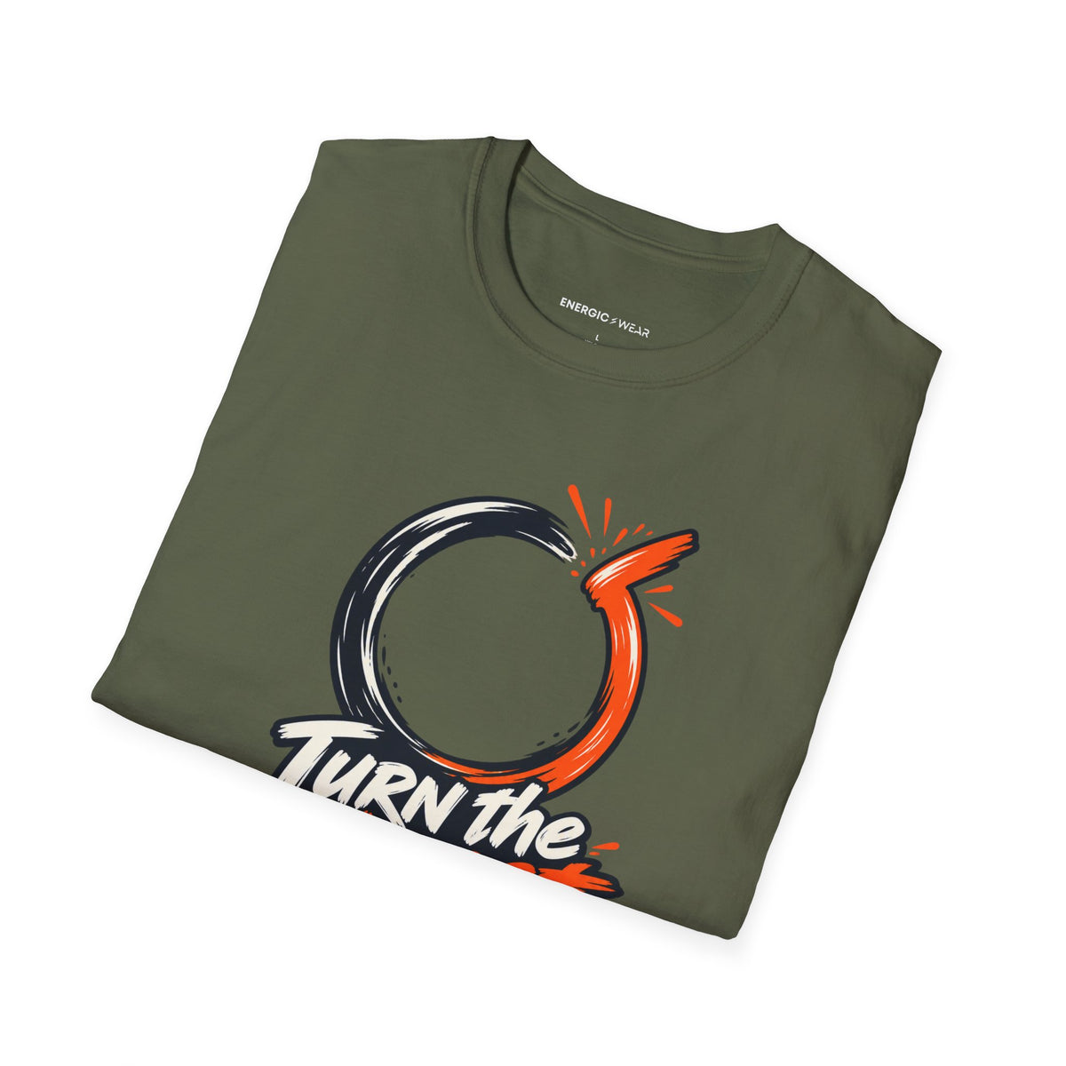 Graphic fitness T-shirt featuring the "Turn the Almost Into an Attempt" design.