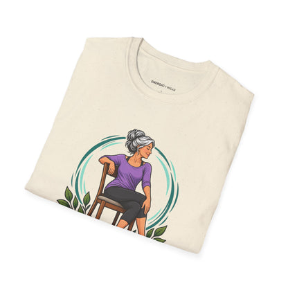 My Chair Yoga Break Has a Full-Body View T-Shirt