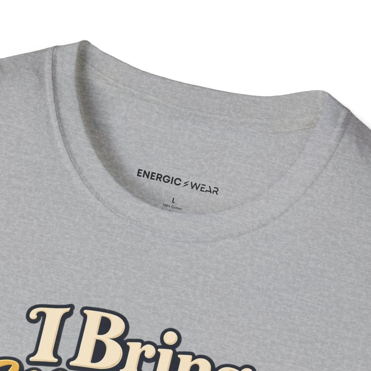 Graphic fitness T-shirt featuring the "I Bring My Nerves and Prayers to Training" design.