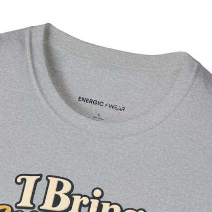 Graphic fitness T-shirt featuring the "I Bring My Nerves and Prayers to Training" design.