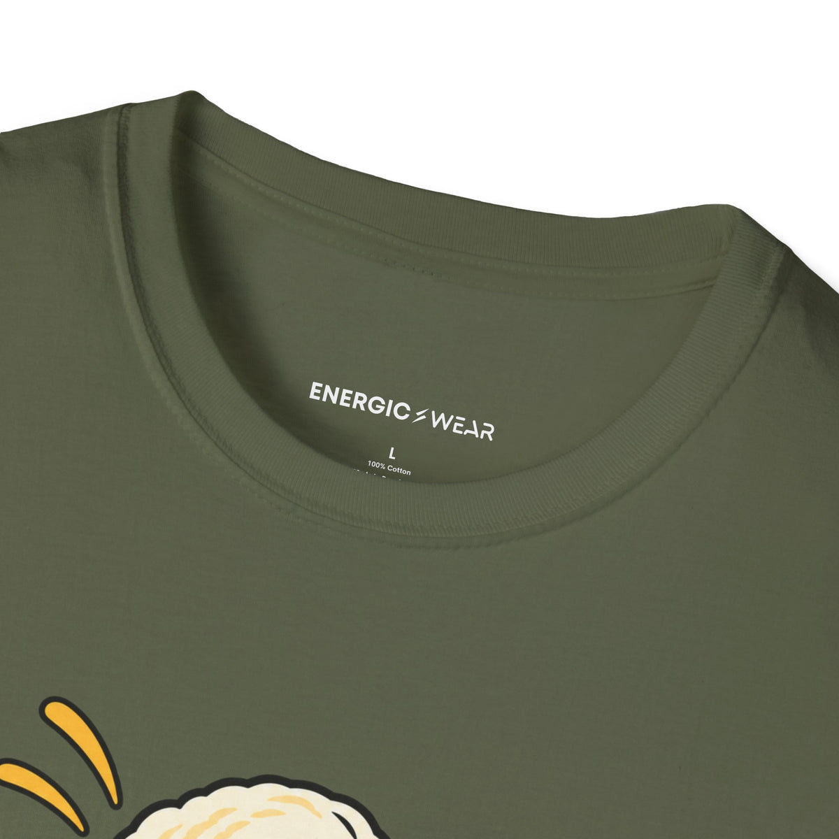Graphic fitness T-shirt featuring the "The Last Scoop Deserves a Drumroll" design.