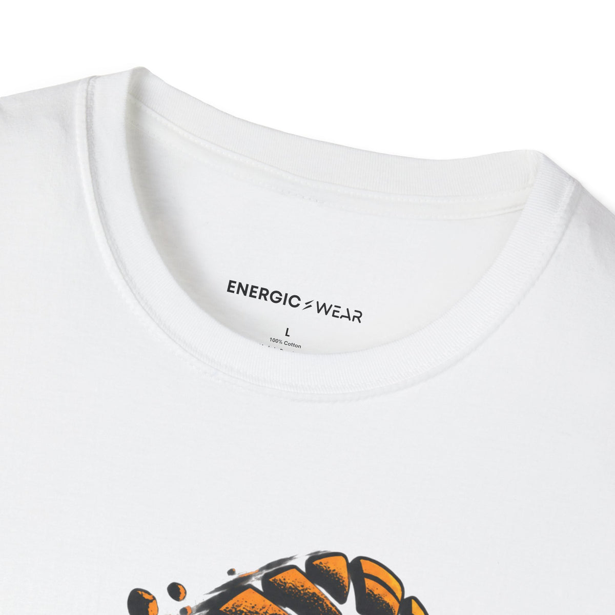 Graphic fitness T-shirt featuring the "Training Gives My Ambition Footprints" design.