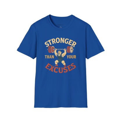 Stronger Than Your Excuses - Fitness Motivational Tee