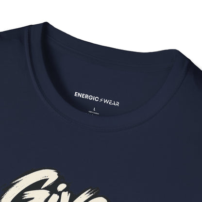 Graphic fitness T-shirt featuring the "Give the Ordinary Tuesday Some Grit" design.
