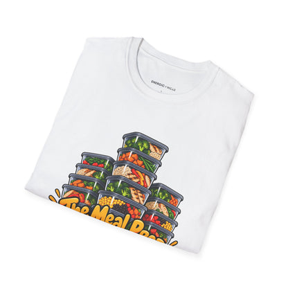 Graphic fitness T-shirt featuring the "The Meal Prep Containers Are Multiplying" design.