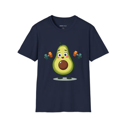 Healthy Fit Avocado - Funny Fitness Workout Tee