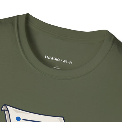 Graphic fitness T-shirt featuring the "My Meeting Agenda Has Footsteps" design.