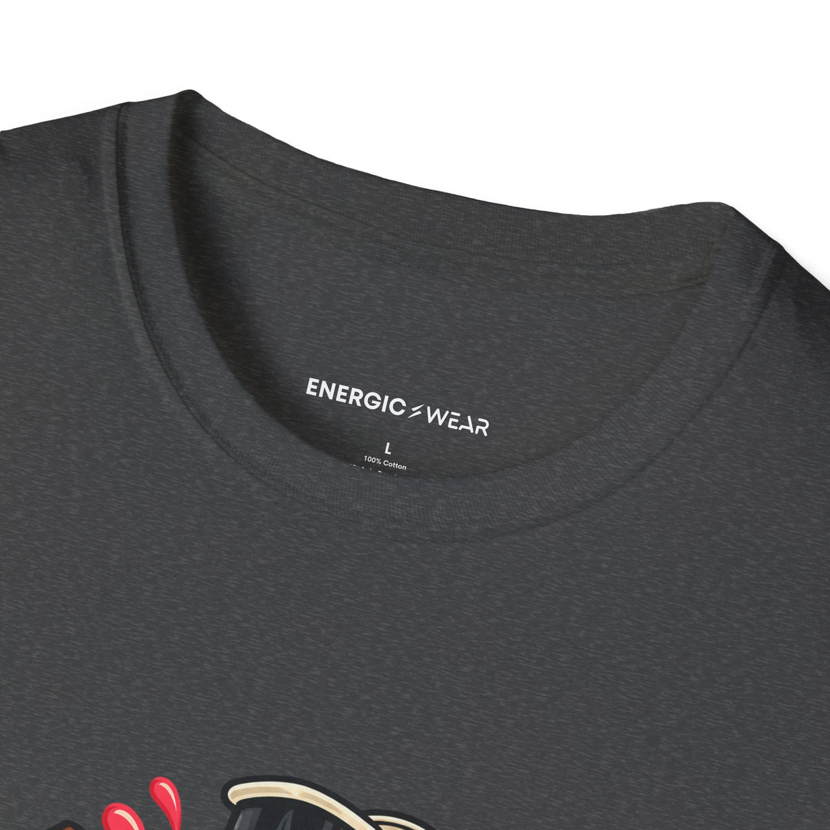 Graphic fitness T-shirt featuring the "My Smoothie Has a Support Team" design.