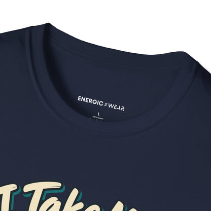 Graphic fitness T-shirt featuring the "I Take My Oats and My Goals Seriously" design.