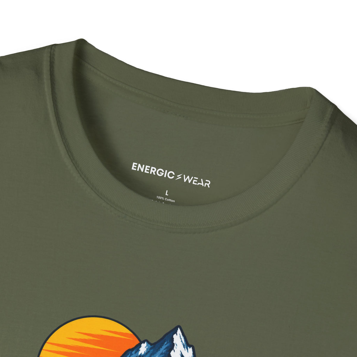 Graphic fitness T-shirt featuring the "That Mountain Trip Has My Training Attention" design.