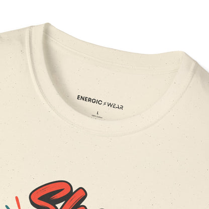 Graphic fitness T-shirt featuring the "She Writes Her Own Training Notes" design.