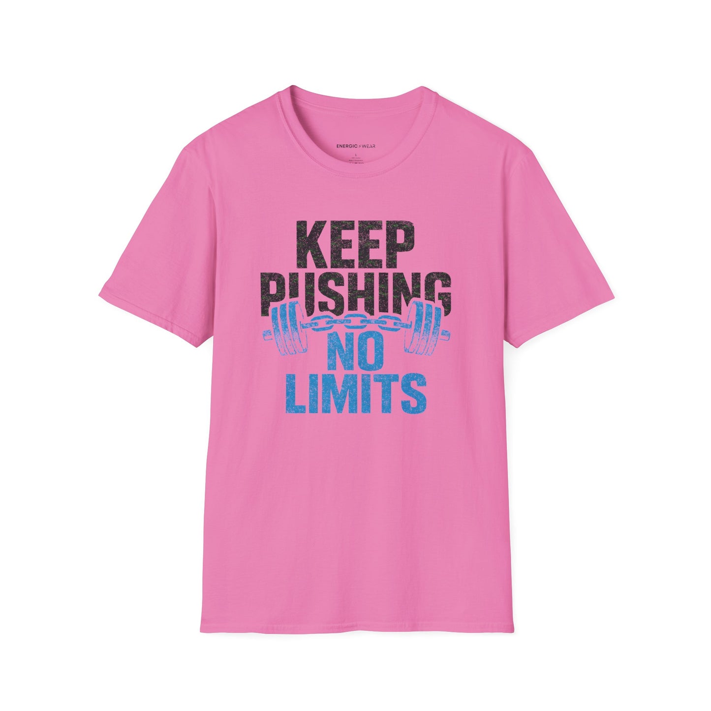 Keep Pushing No Limits - Fitness Motivational Tee