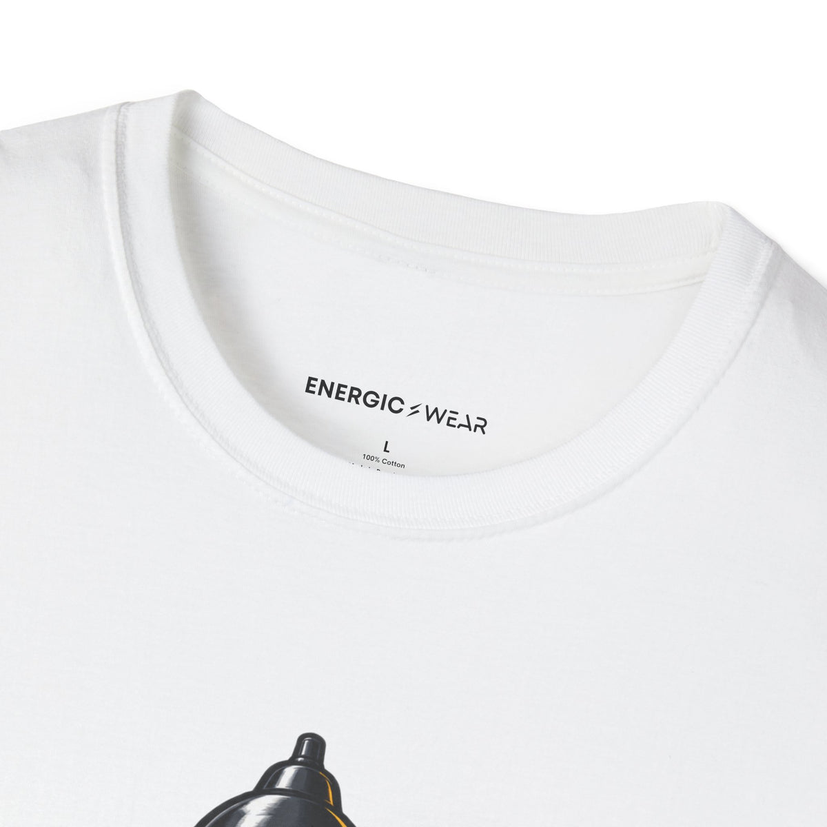 Graphic fitness T-shirt featuring the "I Plate My Food with Championship Focus" design.