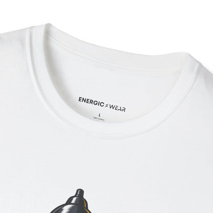 Graphic fitness T-shirt featuring the "I Plate My Food with Championship Focus" design.