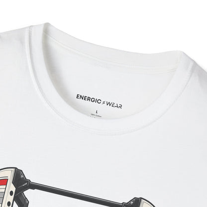 Graphic fitness T-shirt featuring the "The Rack Is Where the Plan Gets Real" design.