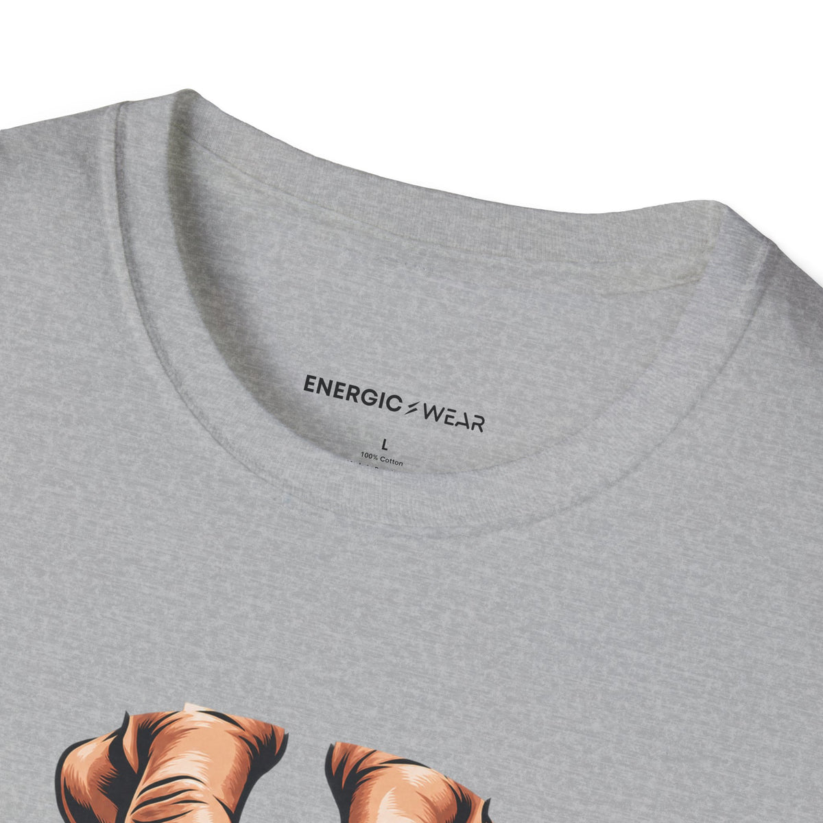 Graphic fitness T-shirt featuring the "Plate Pinch, Patient Hands" design.