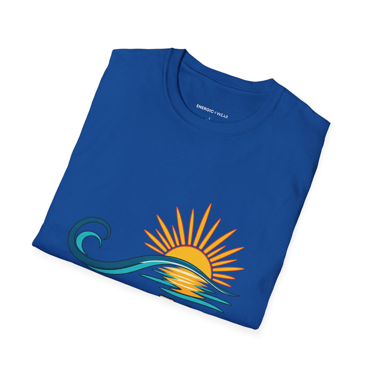 Graphic fitness T-shirt featuring the "A Longer Exhale a Wider Horizon" design.