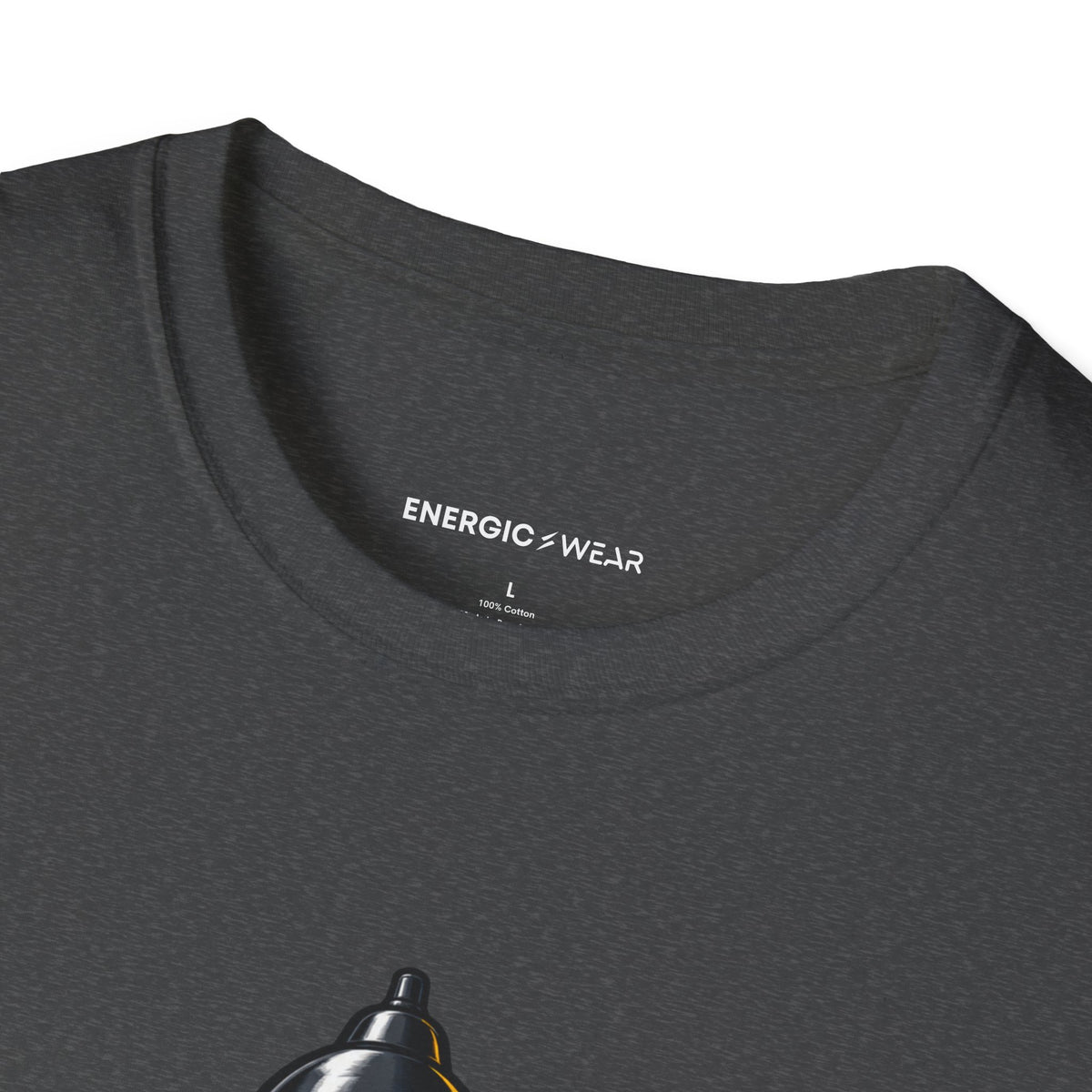 Graphic fitness T-shirt featuring the "I Plate My Food with Championship Focus" design.