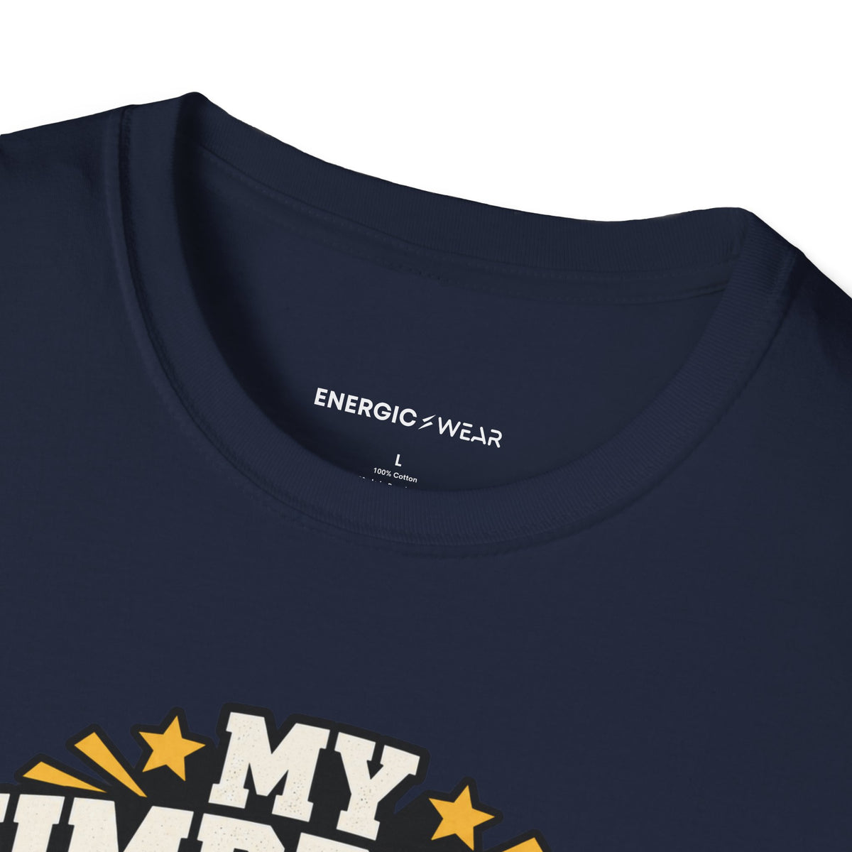 Graphic fitness T-shirt featuring the "My Dumbbells Are Just Heavy Participation Trophies" design.
