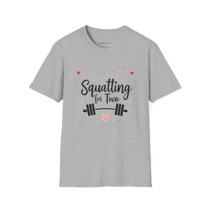 Squatting For Two! Unisex TShirt – Strong Mom Tee