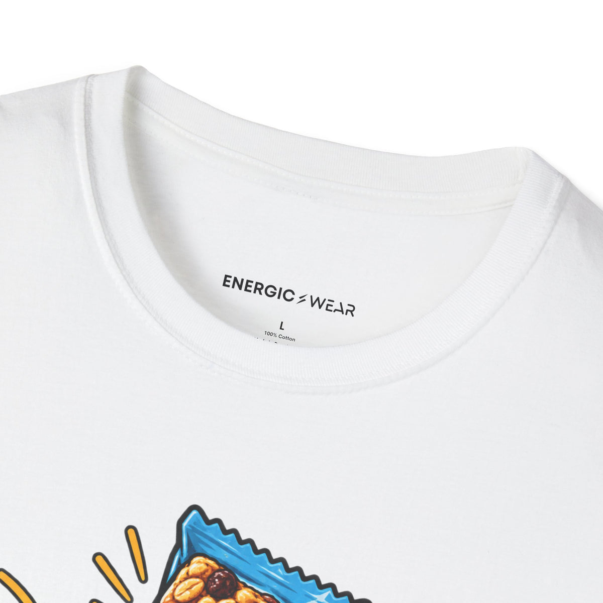 Graphic fitness T-shirt featuring the "The Snack Pocket Is Essential Equipment" design.