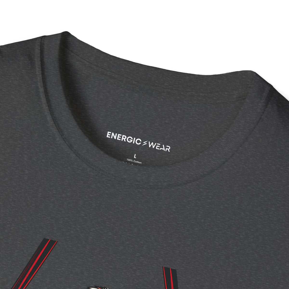 Graphic fitness T-shirt featuring the "Rings Ask Every Muscle to Listen" design.