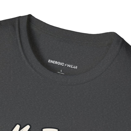 Graphic fitness T-shirt featuring the "My First Push-Up Has a Date with Me" design.