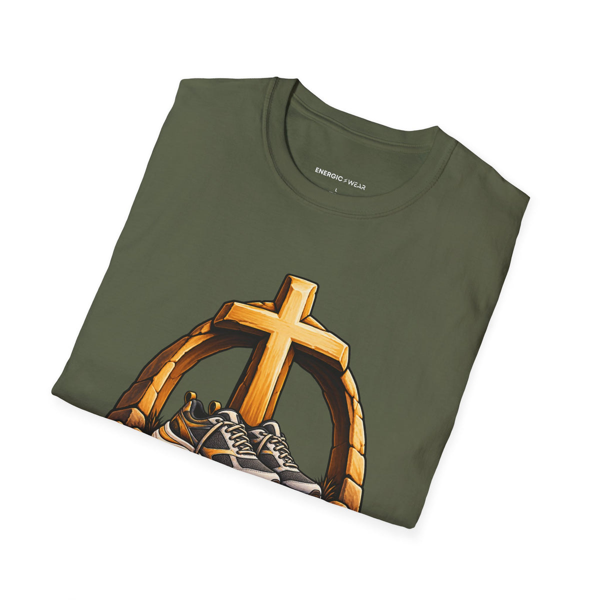 Graphic fitness T-shirt featuring the "My Rest Is an Act of Trust" design.