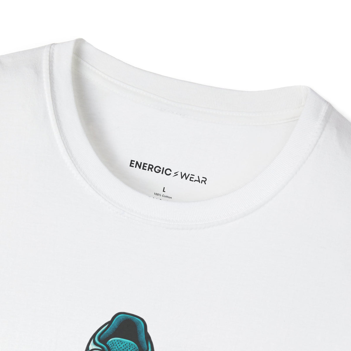 Graphic fitness T-shirt featuring the "Faith Is in My Team Huddle" design.