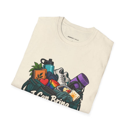 Graphic fitness T-shirt featuring the "I Can Bring My Whole Self to Training" design.