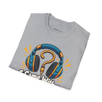 Graphic fitness T-shirt featuring the "I Came With a Playlist and Questions" design.