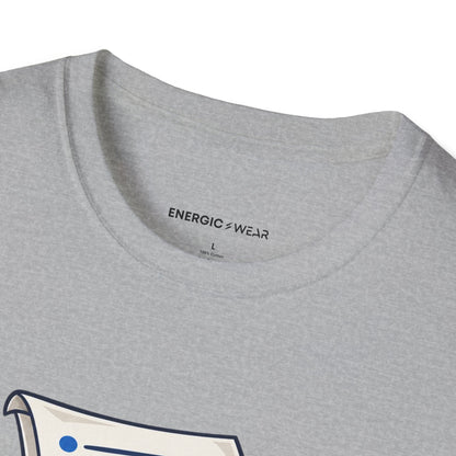Graphic fitness T-shirt featuring the "My Meeting Agenda Has Footsteps" design.