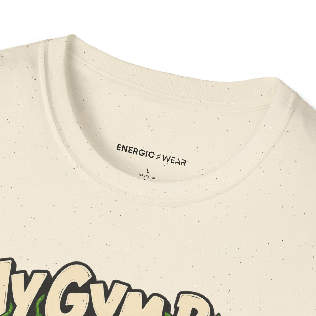 Graphic fitness T-shirt featuring the "My Gym Bag Has Its Own Ecosystem" design.
