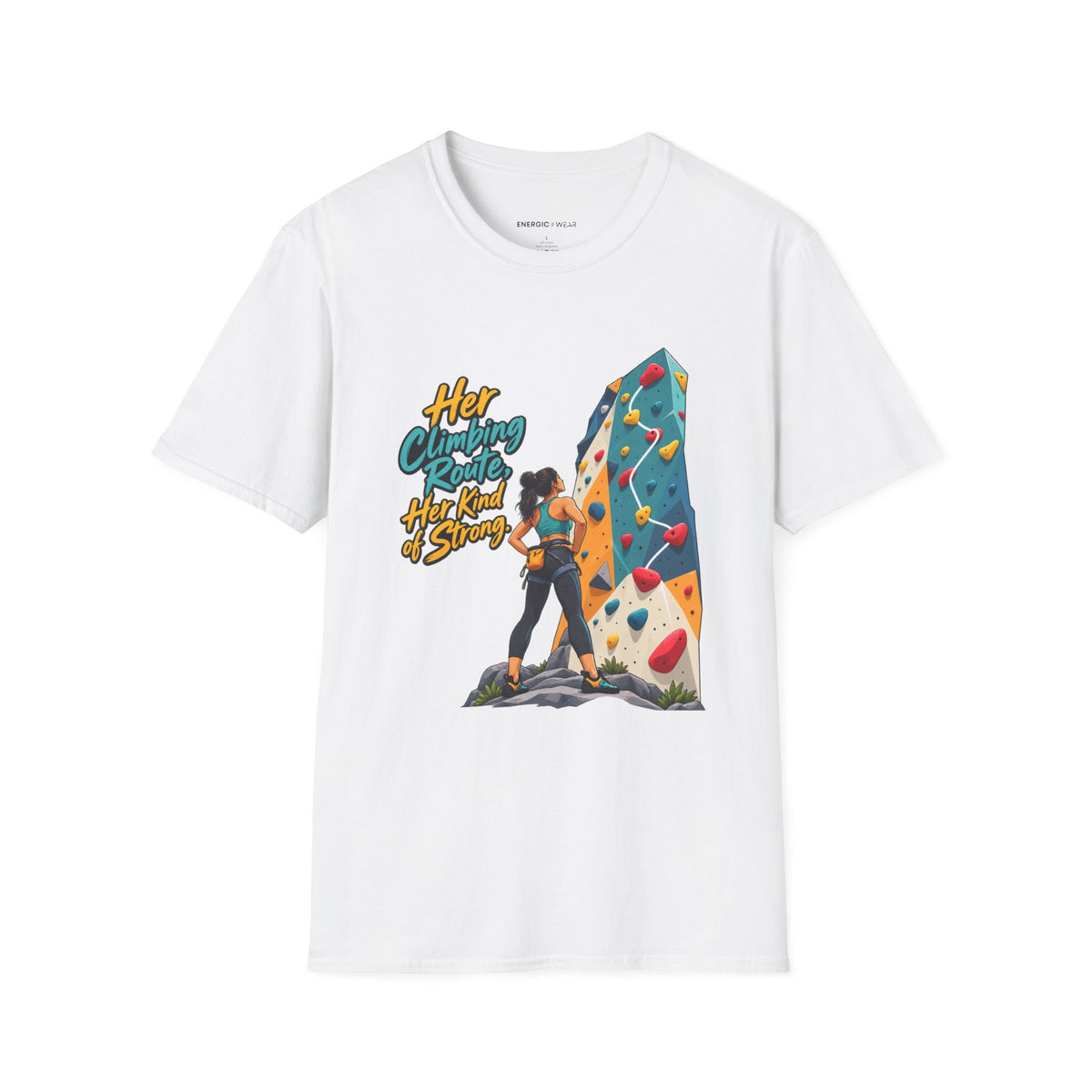 Her Climbing Route Her Kind of Strong T-Shirt