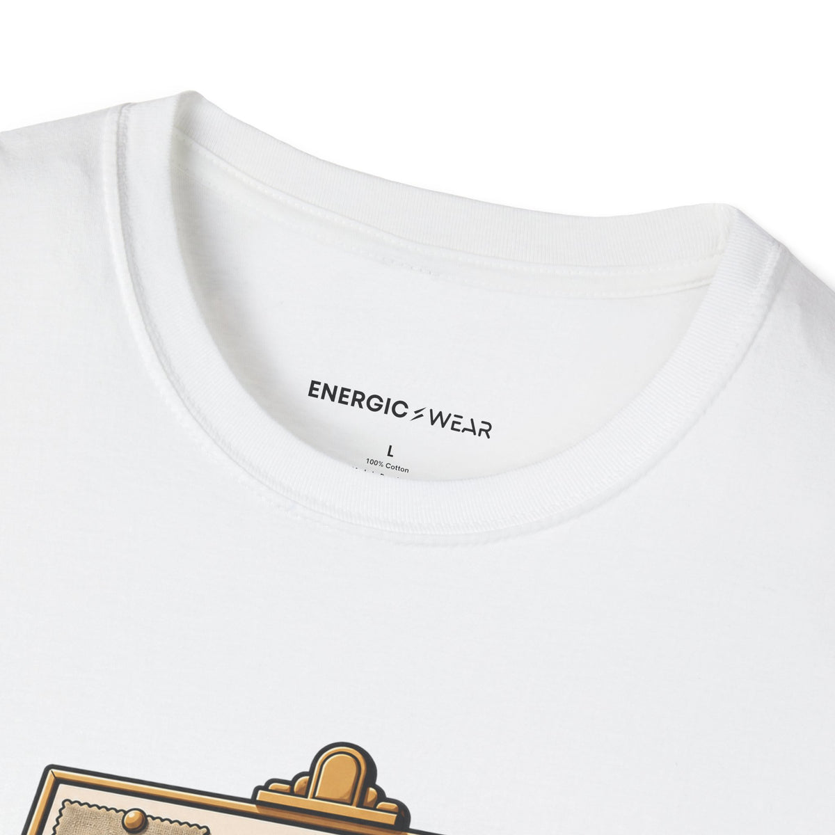 Graphic fitness T-shirt featuring the "My Gym Chalk Has a Career in Interior Decor" design.
